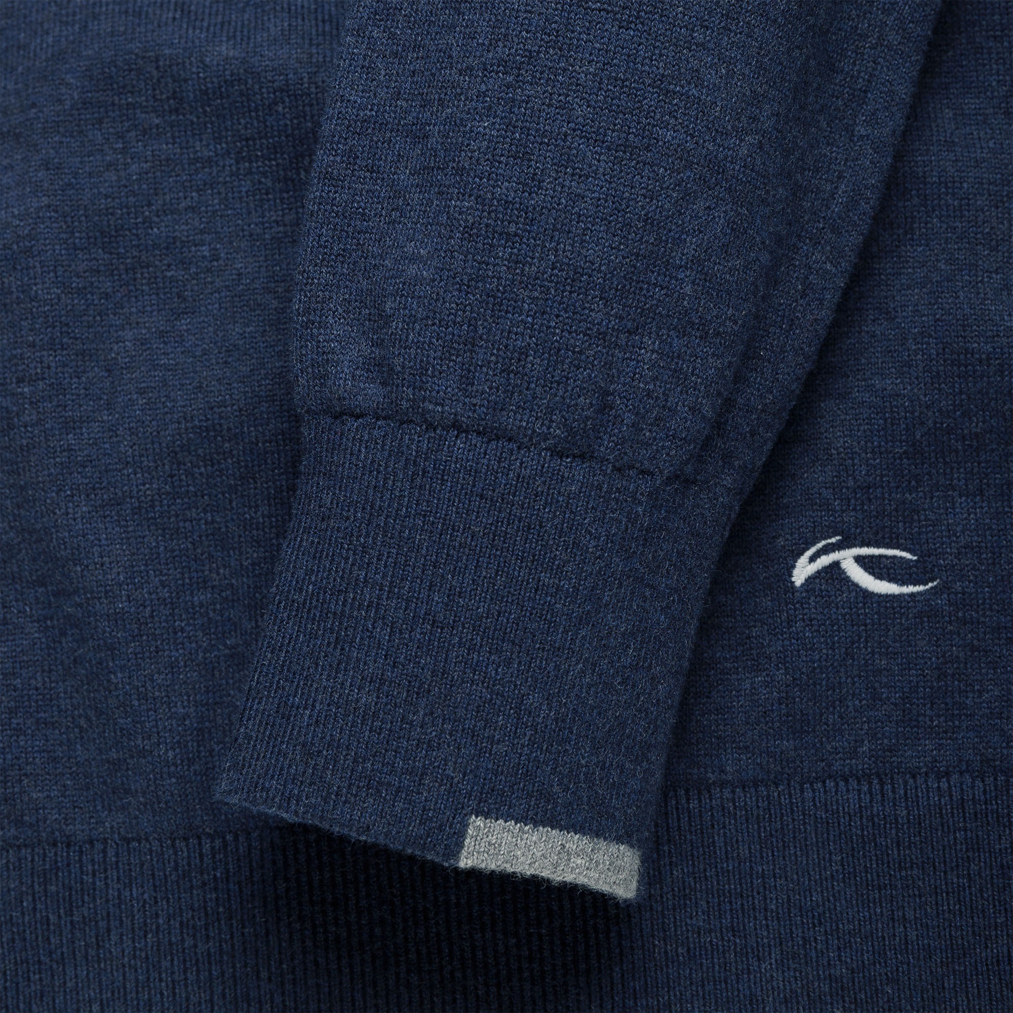 Kirk V-Neck Pullover Herre Atlanta Blue