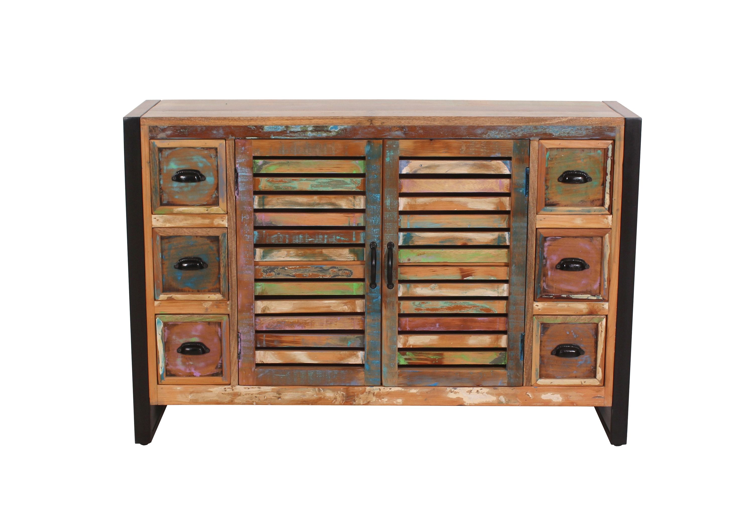 Sideboard Fiume Altholz Kommode Wohnzimmer Esszimmer Schubladen Schrank