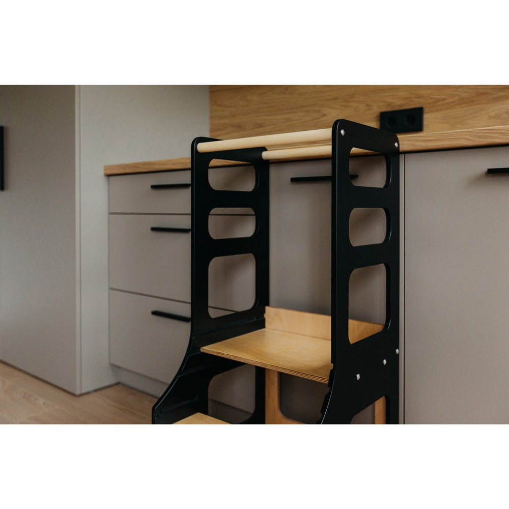 Køb Duck Woodworks Læringstårn Justerbart Black