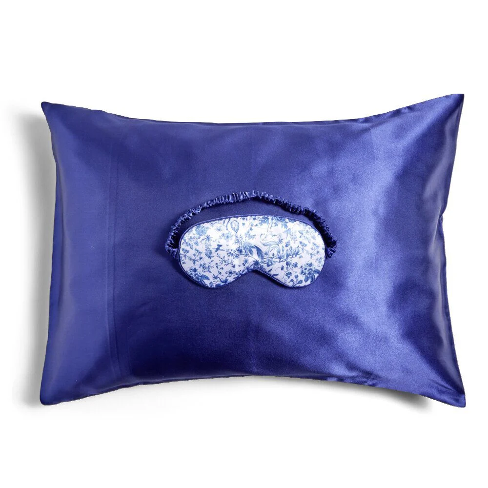 Coffret sommeil masque et taie d'oreiller en satin - 2 modèles