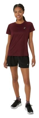 Maillot manches courtes Asics Core Bordeaux Femme