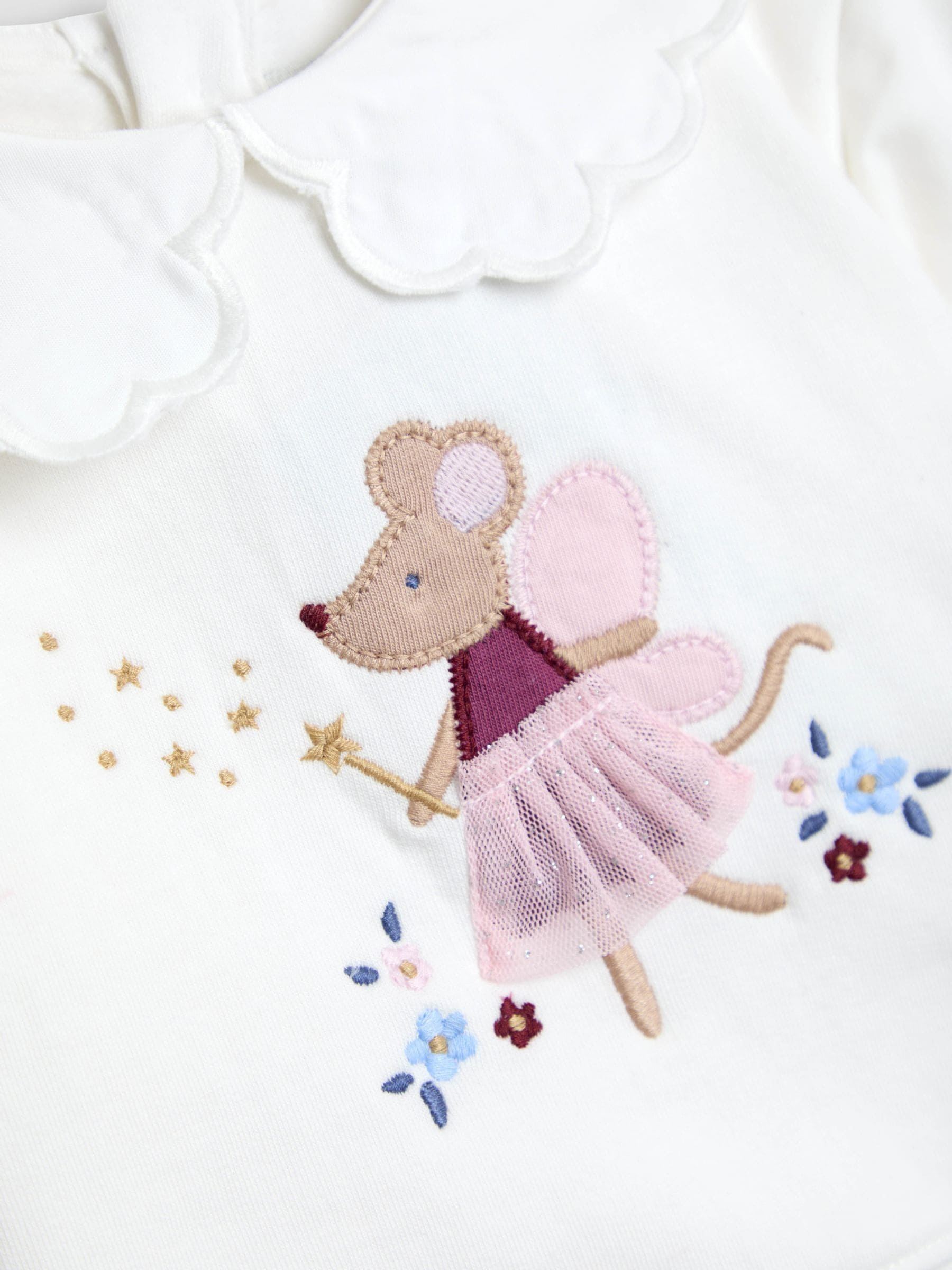 JoJo Maman Bébé Appliqué Sweatshirt & Velour Legging Set