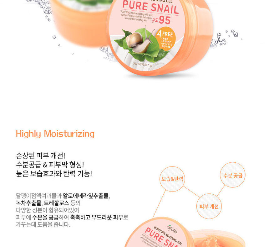 esfolio - Pure Snail Moisture Soothing Gel 300ml
