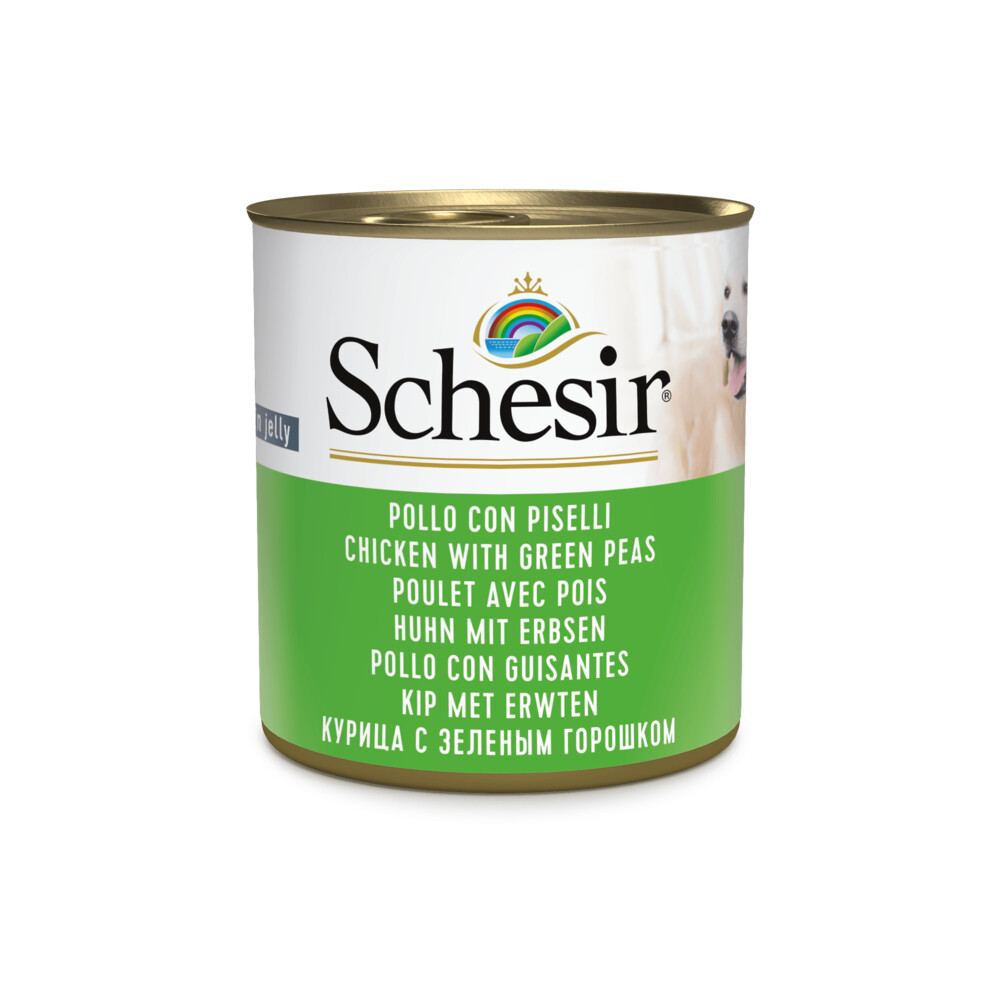 Schesir Hondenvoer Kip Erwten in Gelei285 gr