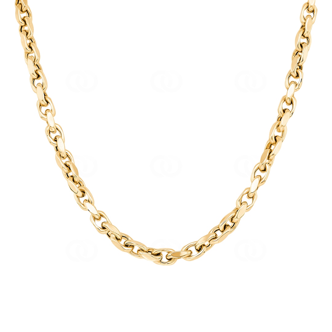 4.4mm Ankerkette 750/18 K Gelbgold halbmassiv