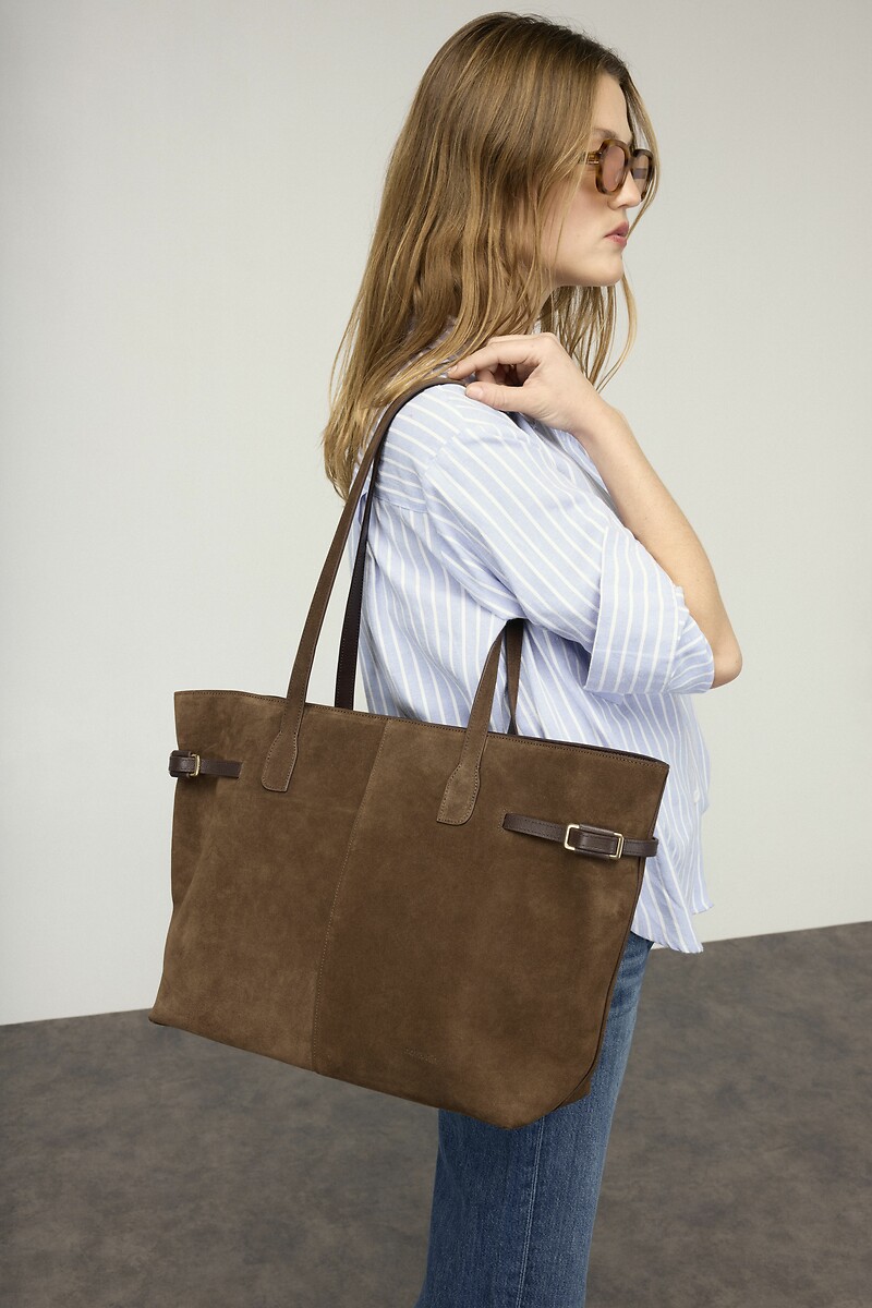 NAT & NIN<br>Leren shoppingtas, MARCEAU