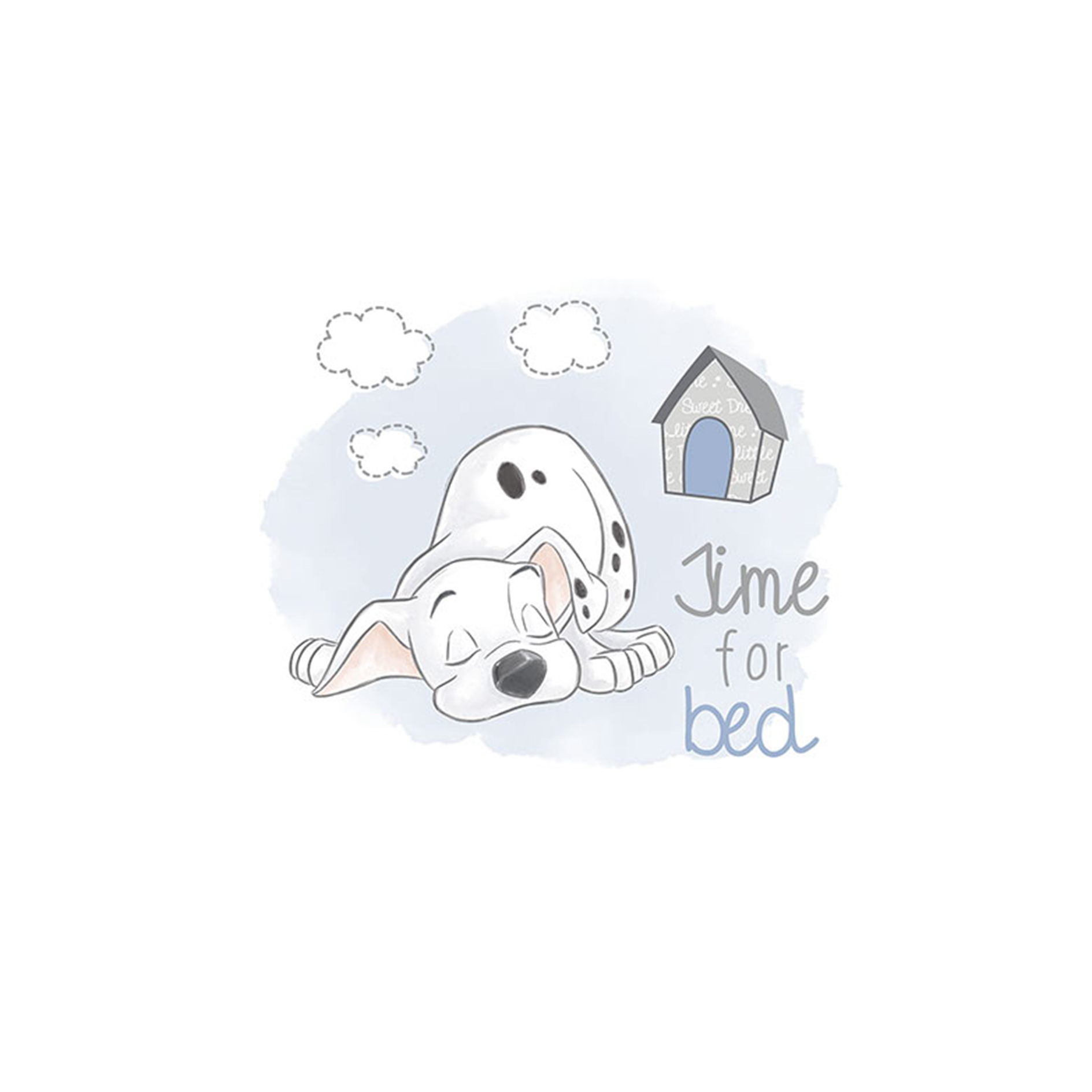Wandbild 101 DALMATINER BEDTIME - 50x70 cm
