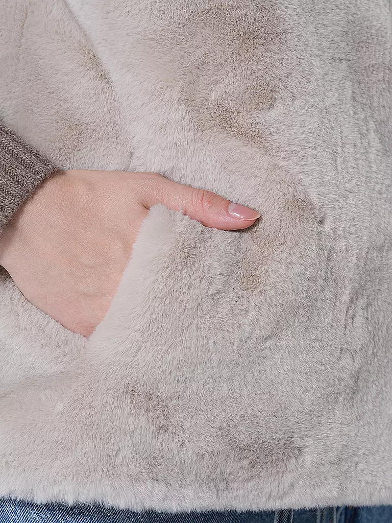 RINO&PELLE Gilet in Felloptik LISON creme