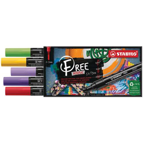STABILO® FREE Acrylic Acrylmarker Sets