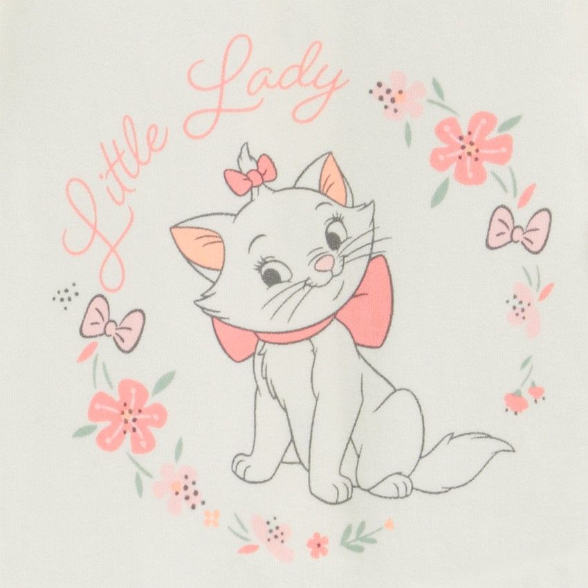 Ensemble 3 pièces Marie Disney pour bébé fille - Ecru
