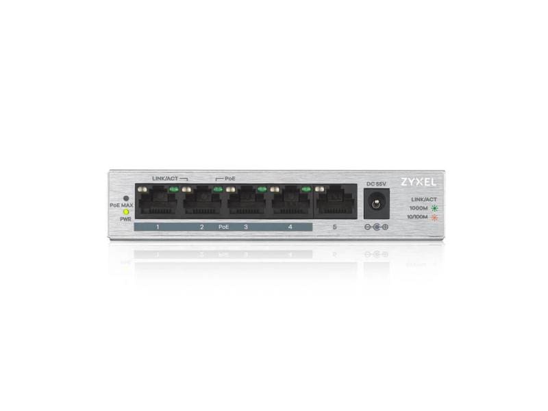 Zyxel PoE  Switch GS1005HP 5 Port Unmanaged Gigabit-Switch mit PoE