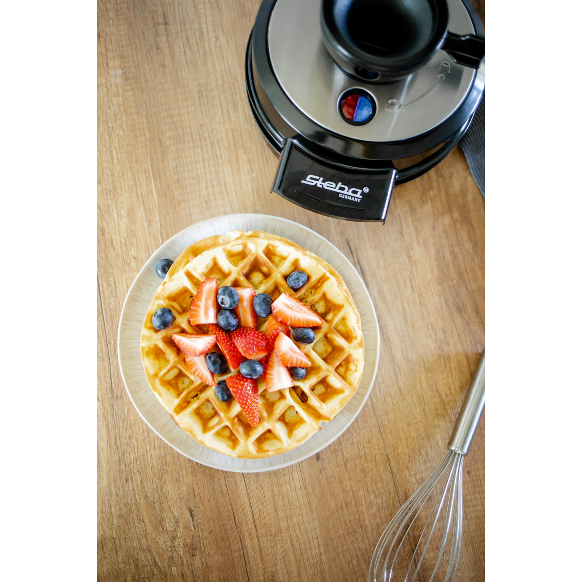 STEBA Waffeleisen WE 20 VOLCANO - schwarz - für 4 Waffeln