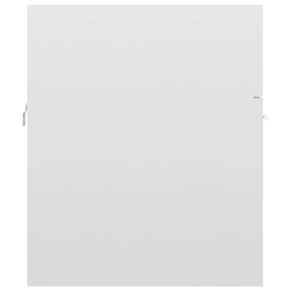 vidaXL Armoire d'évier - Blanc brillant