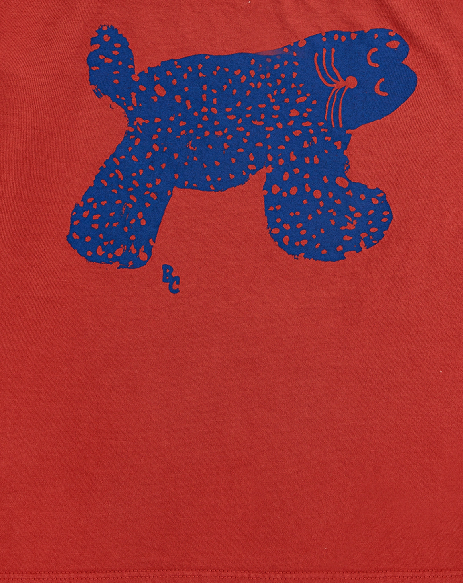 T-Shirt BIG CAT in burgundy red