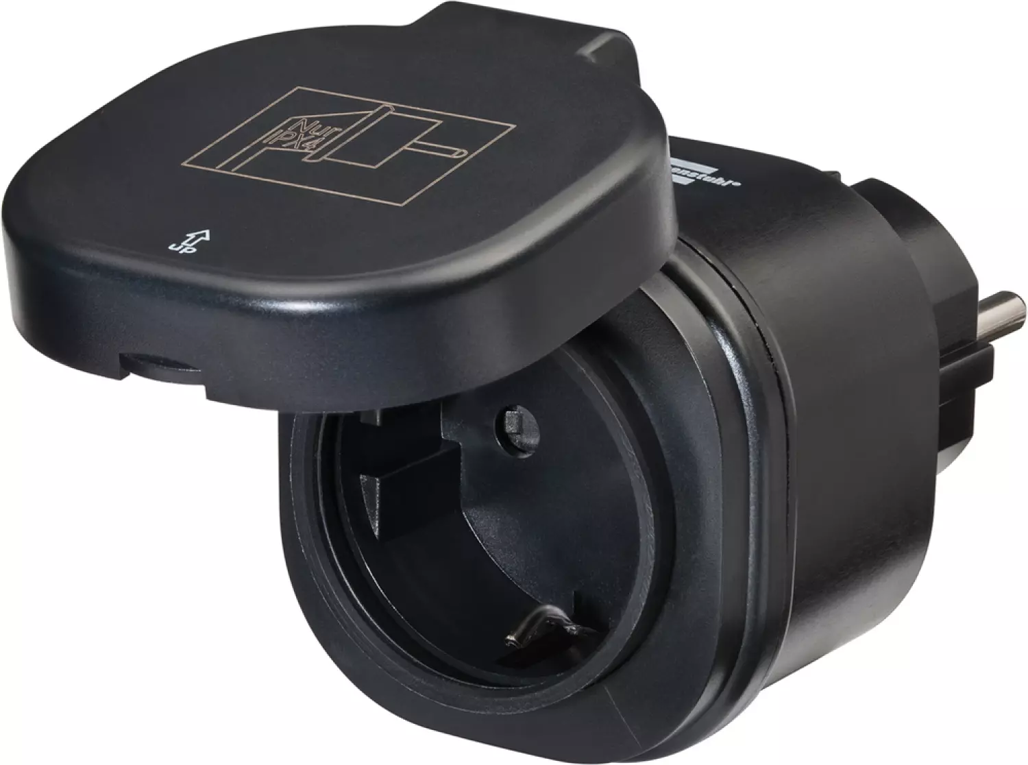 Brennenstuhl 1294860 WiFi-stekkerdoos WA 3000 XS02 - zwart - IP44