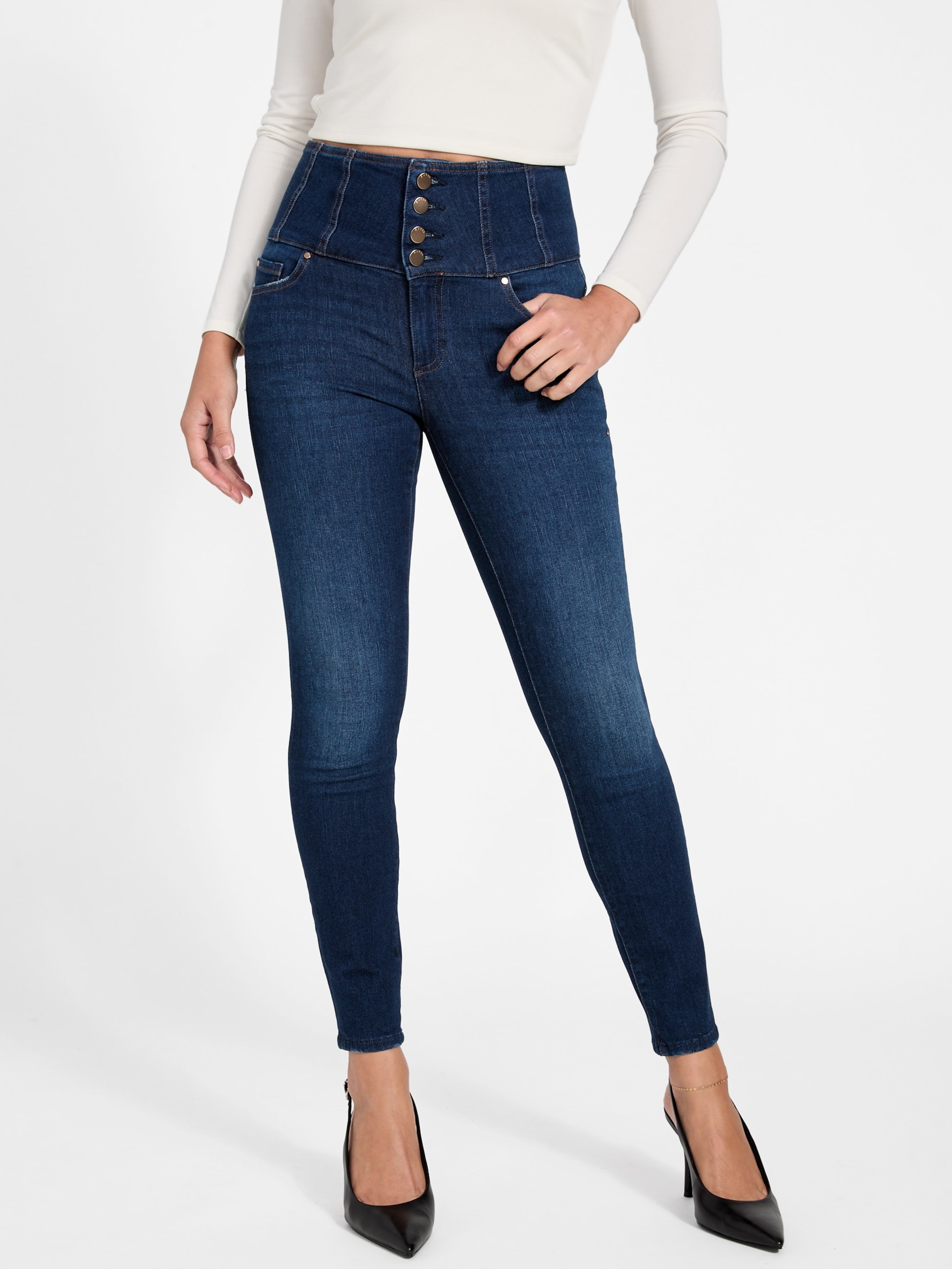 Calça jeans modeladora Eco Corset Shape-Up