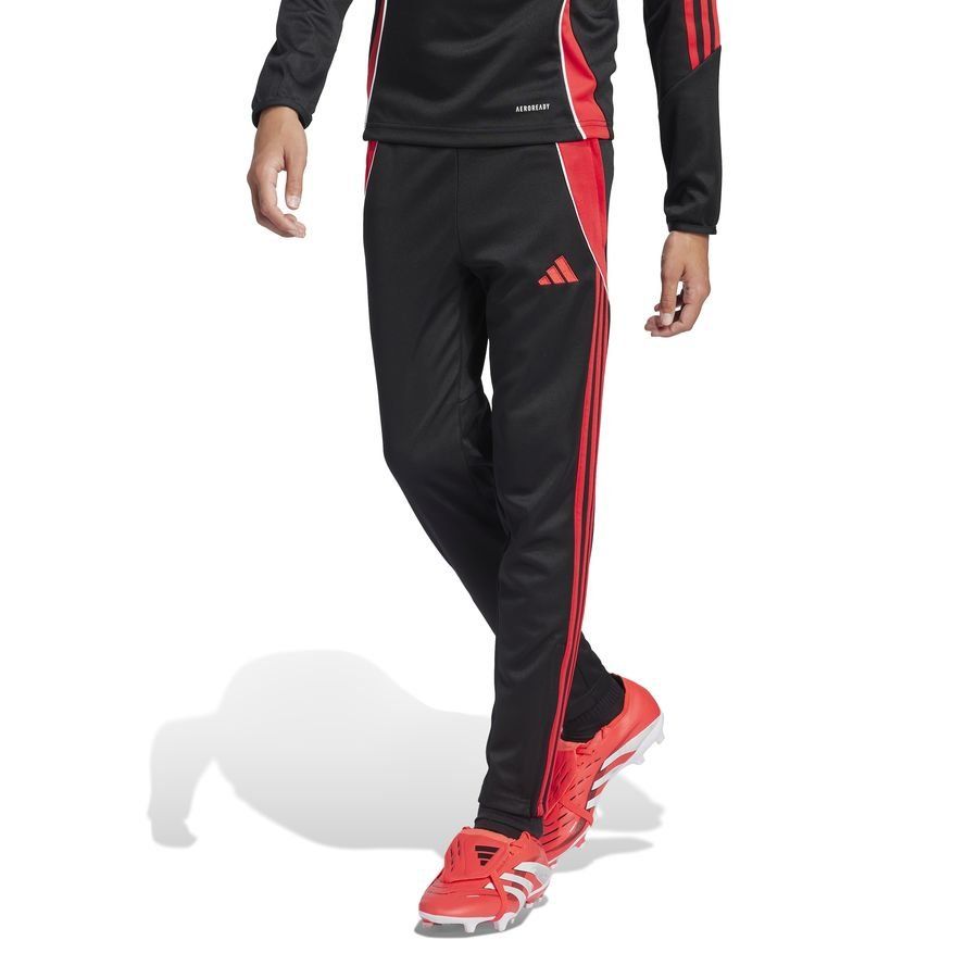 adidas Bas de Survêtement Tiro 24 Slim - Noir/Pure Ruby Enfant