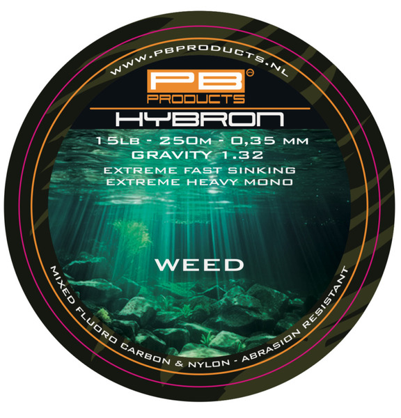 Fil nylon vert herbier PB Products Hybron (600m)