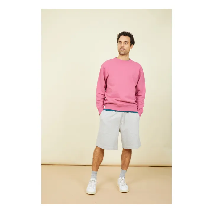SMALLABLE BASICS Sweat Crewneck Homme Molleton Bio | Vieux Rose