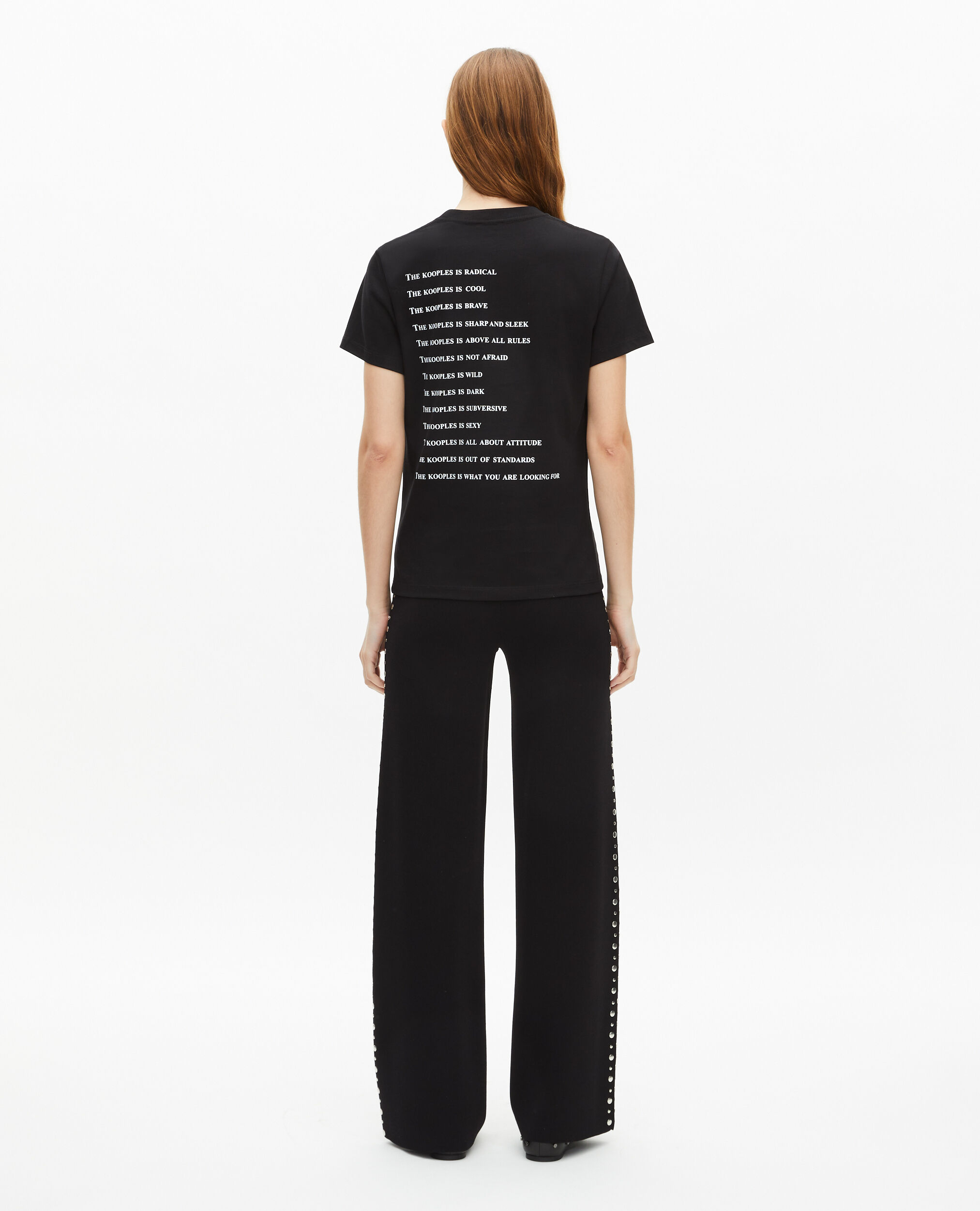 T-shirt What is avec strass noir