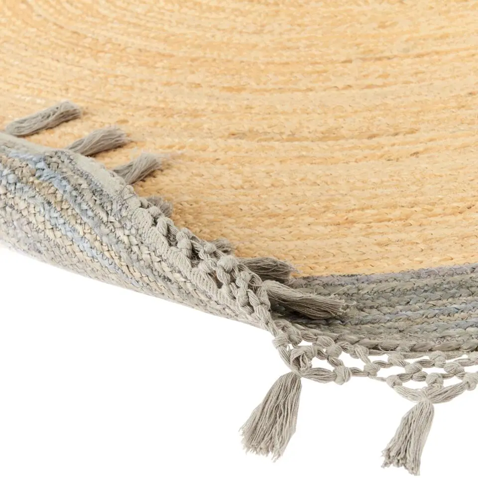 MARTS - Vloerkleed - Beige/Grijs - 200 cm - Jute