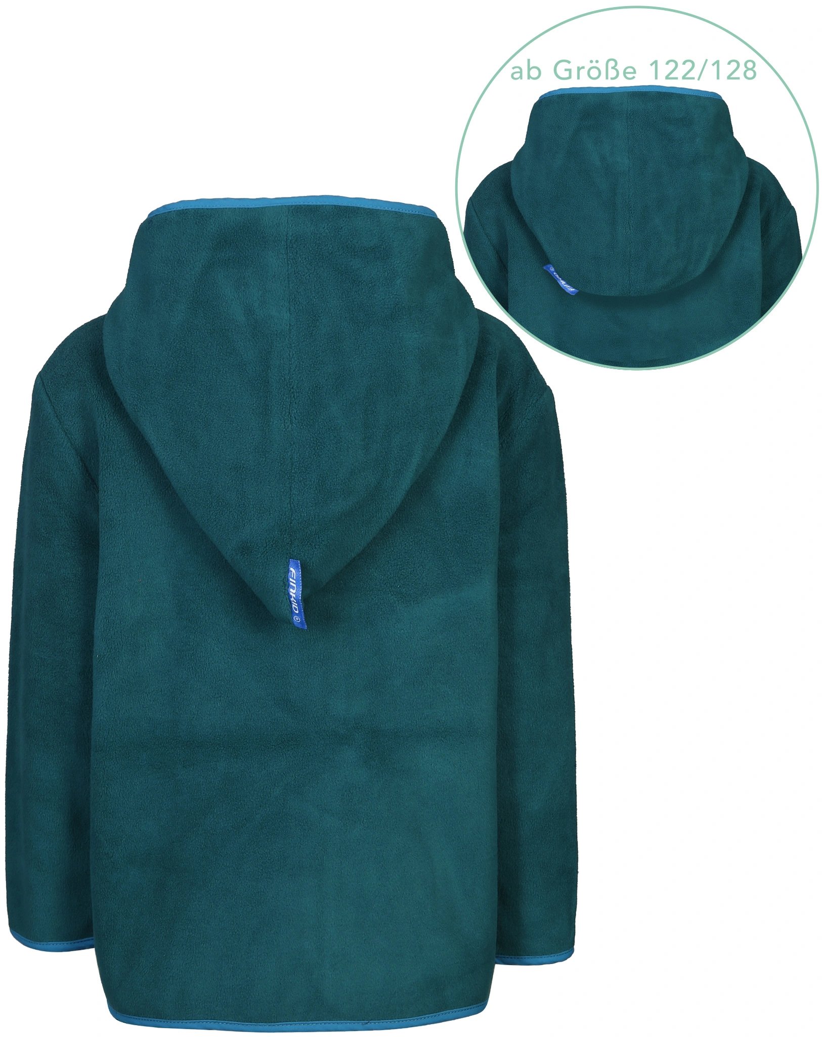 Fleecejacke TONTTU in deep teal/seaport