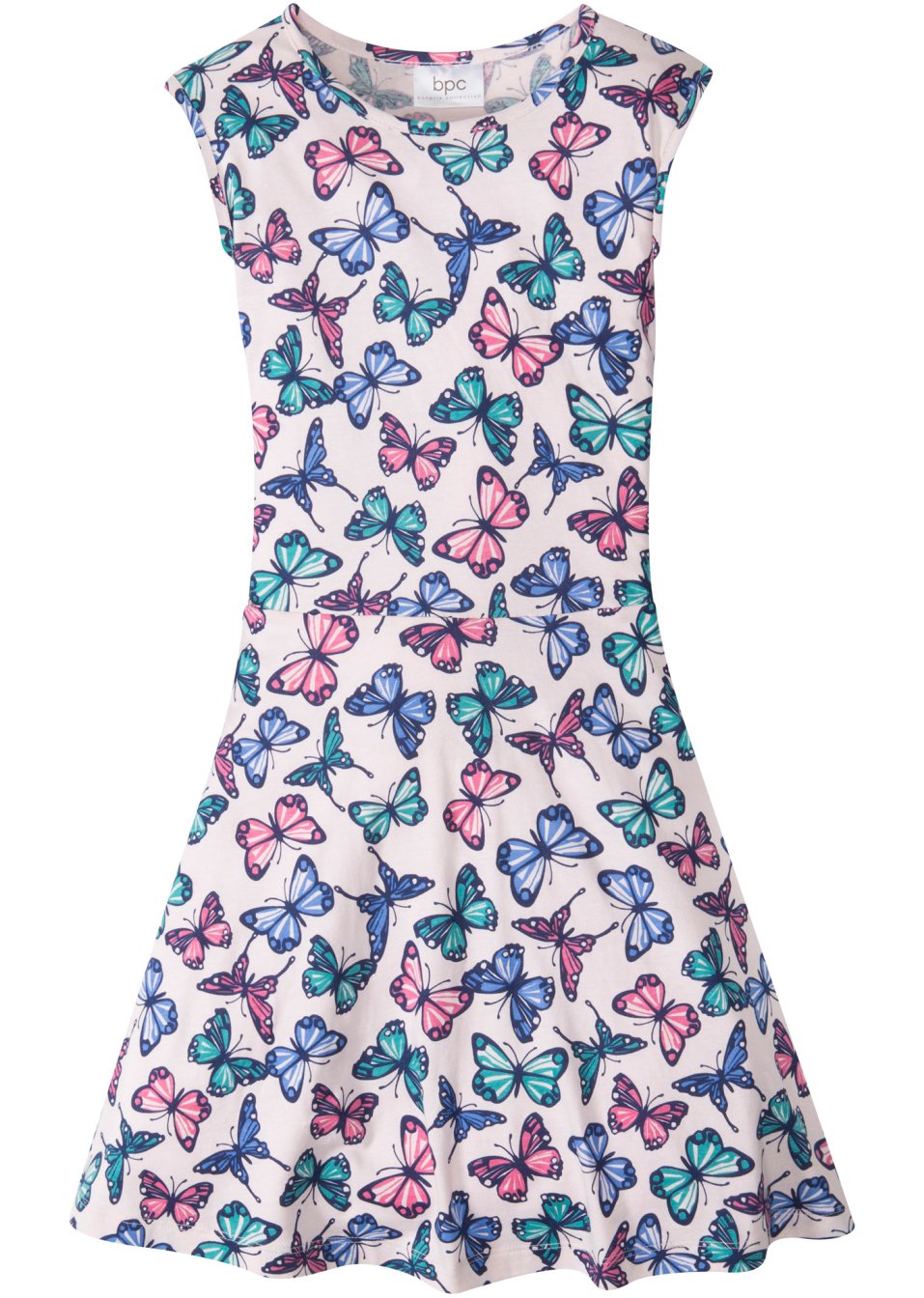 Robe fille en jersey à imprimé papillon