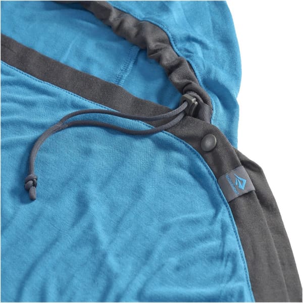 Drap sac de couchage SEA TO SUMMIT BREEZE SLEEPING BAG LINER MUMMY W/ DRAWCORD COMPACT BLUE