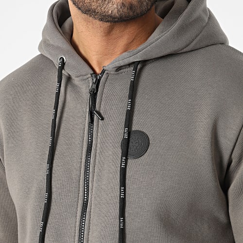 Ensemble Sweat Zippé Capuche Et Pantalon Jogging Nunez Gris