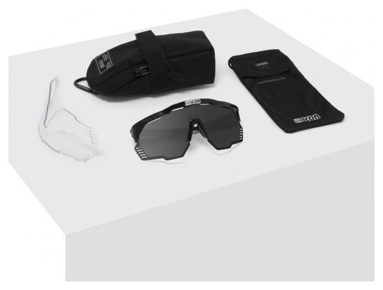 Scicon Sports Aeroshade Kunken Lunettes De Soleil De Performance Sportive (Scnpp Multimiror Silver/Compagnon De Carbone)
