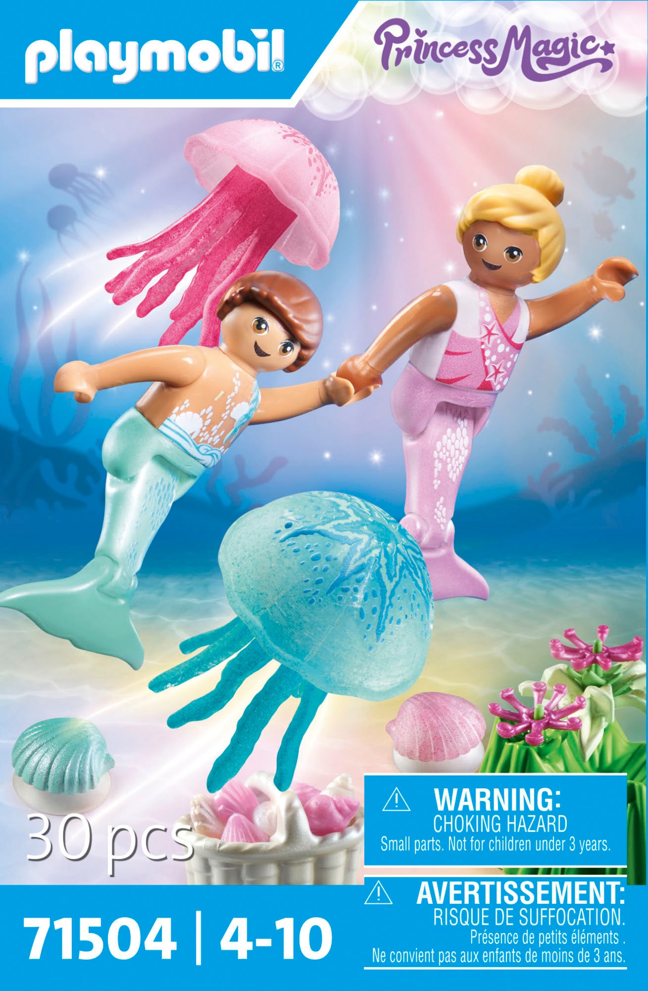Playmobil® Konstruktions-Spielset »Meerkinder mit Quallen (71504), Princess Magic« Made in Europe