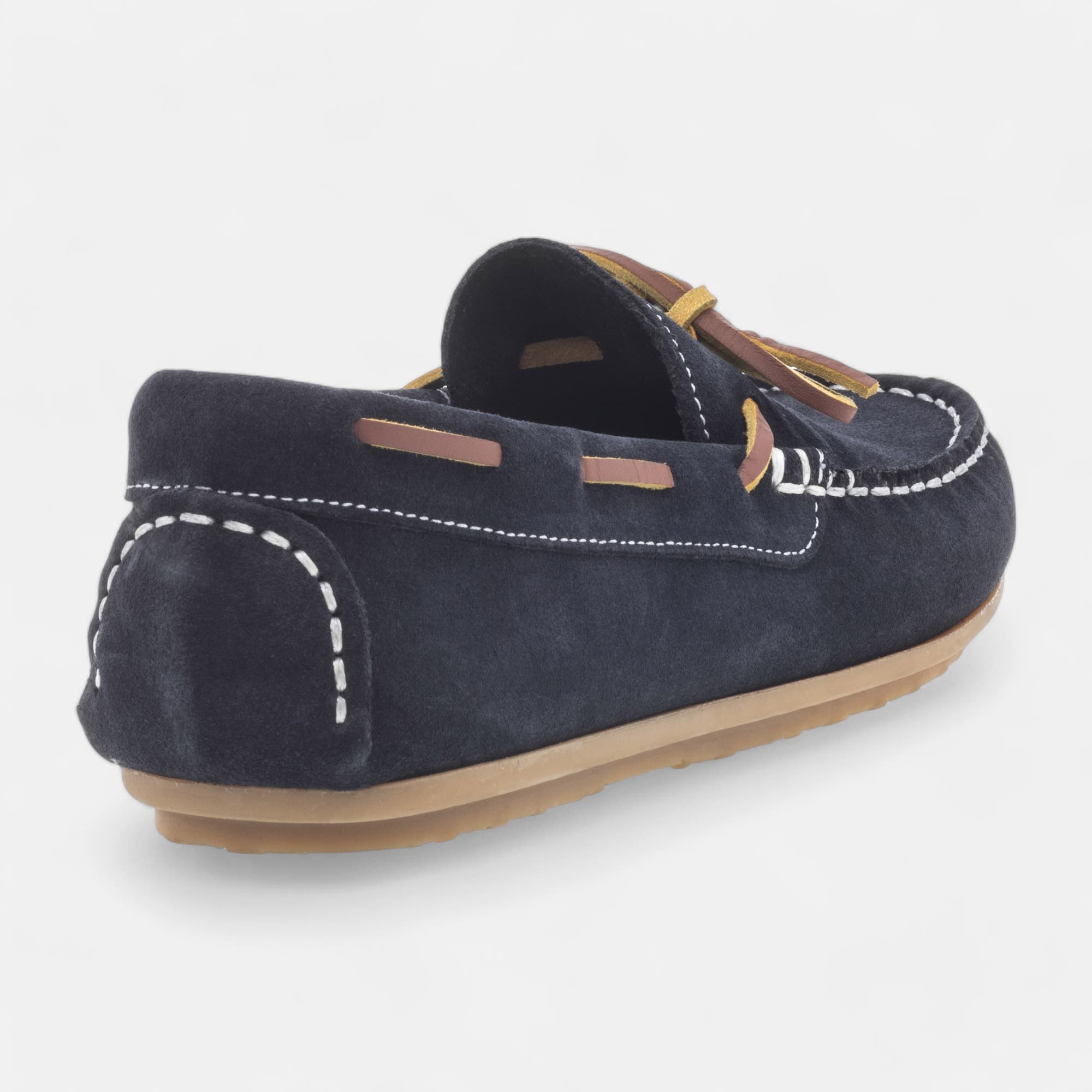 Mocassins Garçon en cuir bleu