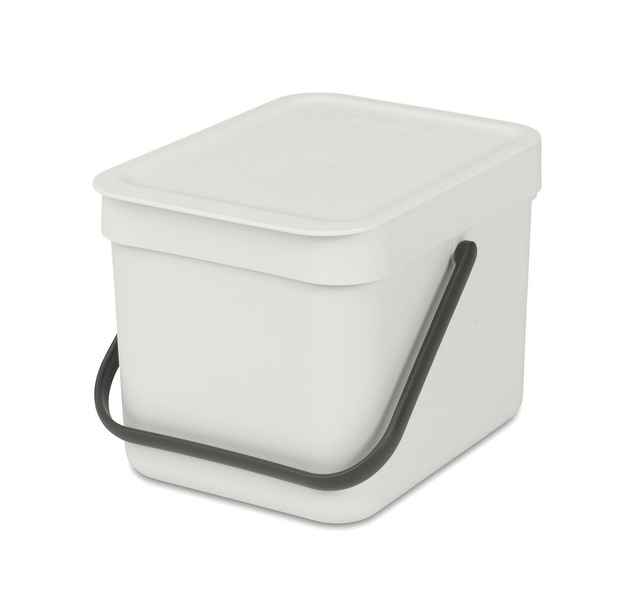 brabantia SORT & GO Abfalleimer - Hellgrau / B: 20.0 cm x T: 24.9 cm x H: 18.1 cm