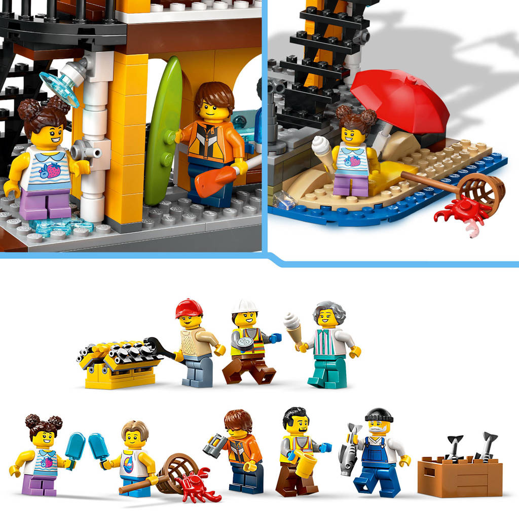 Haven met vrachtschip, Boot Speelgoed voor Kinderen 60422