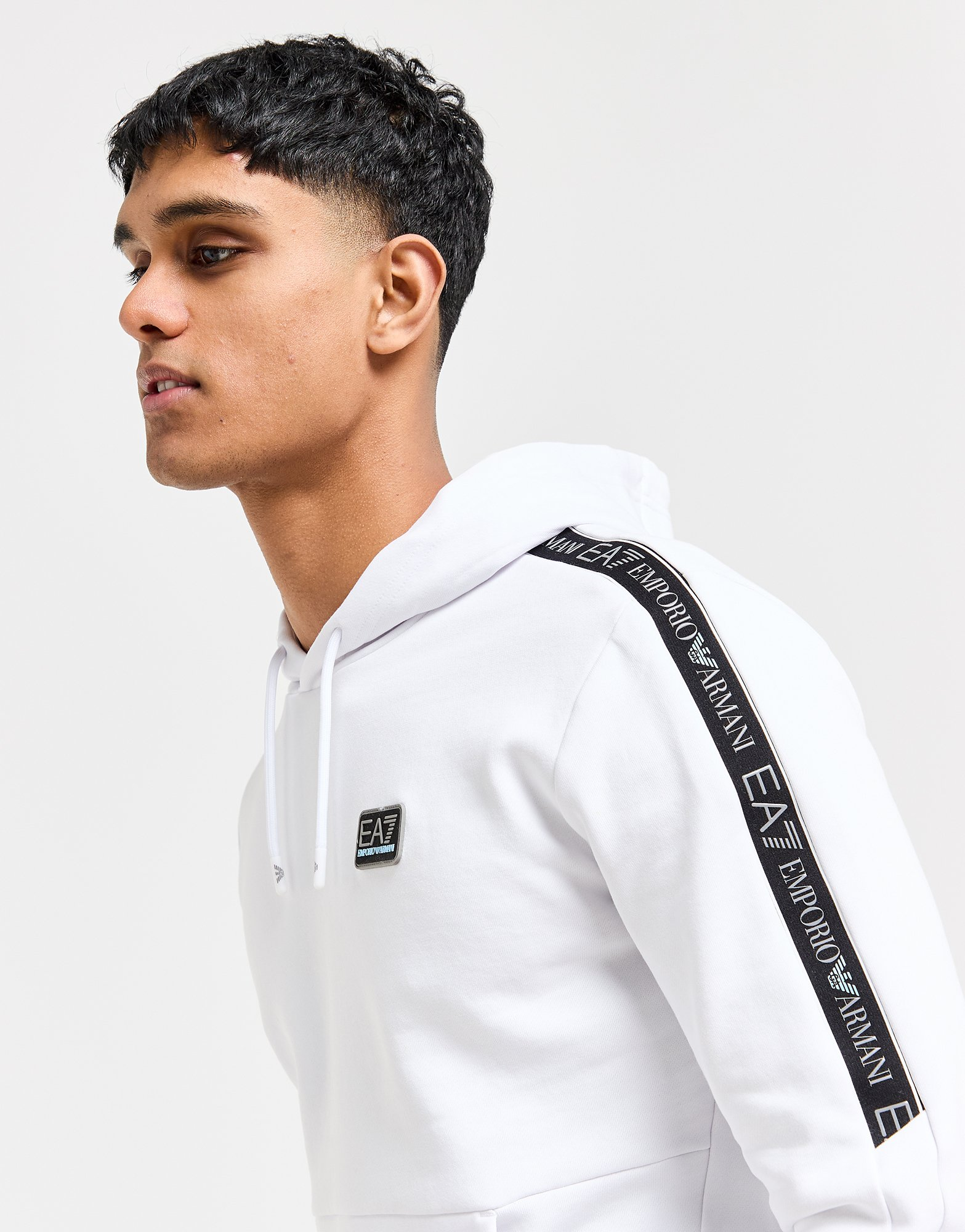 Emporio Armani EA7 Sweat à Capuche Tape Homme
