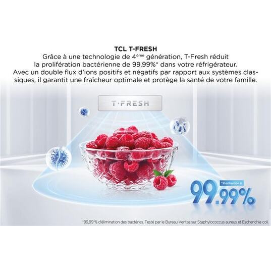 TCL Réfrigérateur congélateur bas RF340BWE0