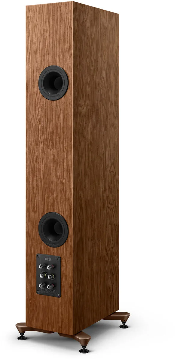 KEF R5 Meta Noyer Clair (la paire) Enceintes colonne