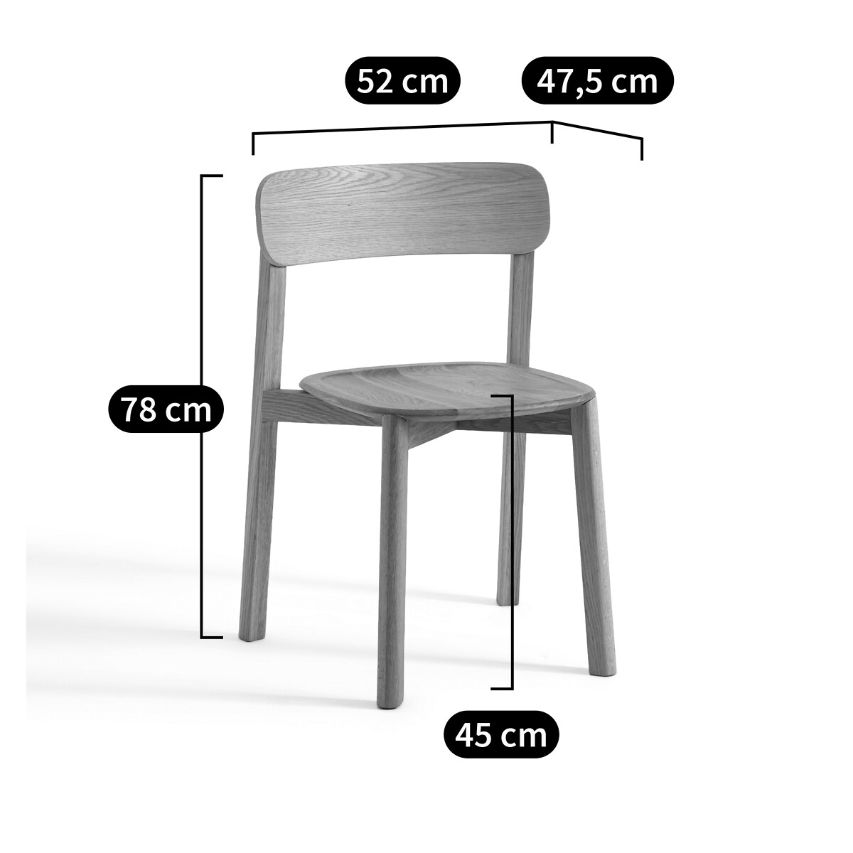 AM.PM<br>Cadeira empilhável, design Batignolles E. Gallina
