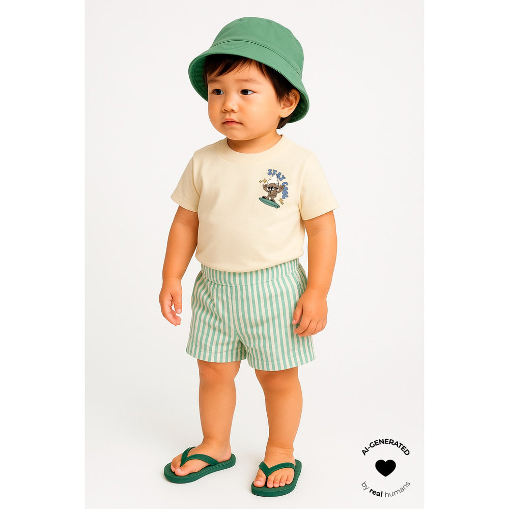 Køb THE NEW Siblings Créme De Menthe Striped Tnsttate Shorts