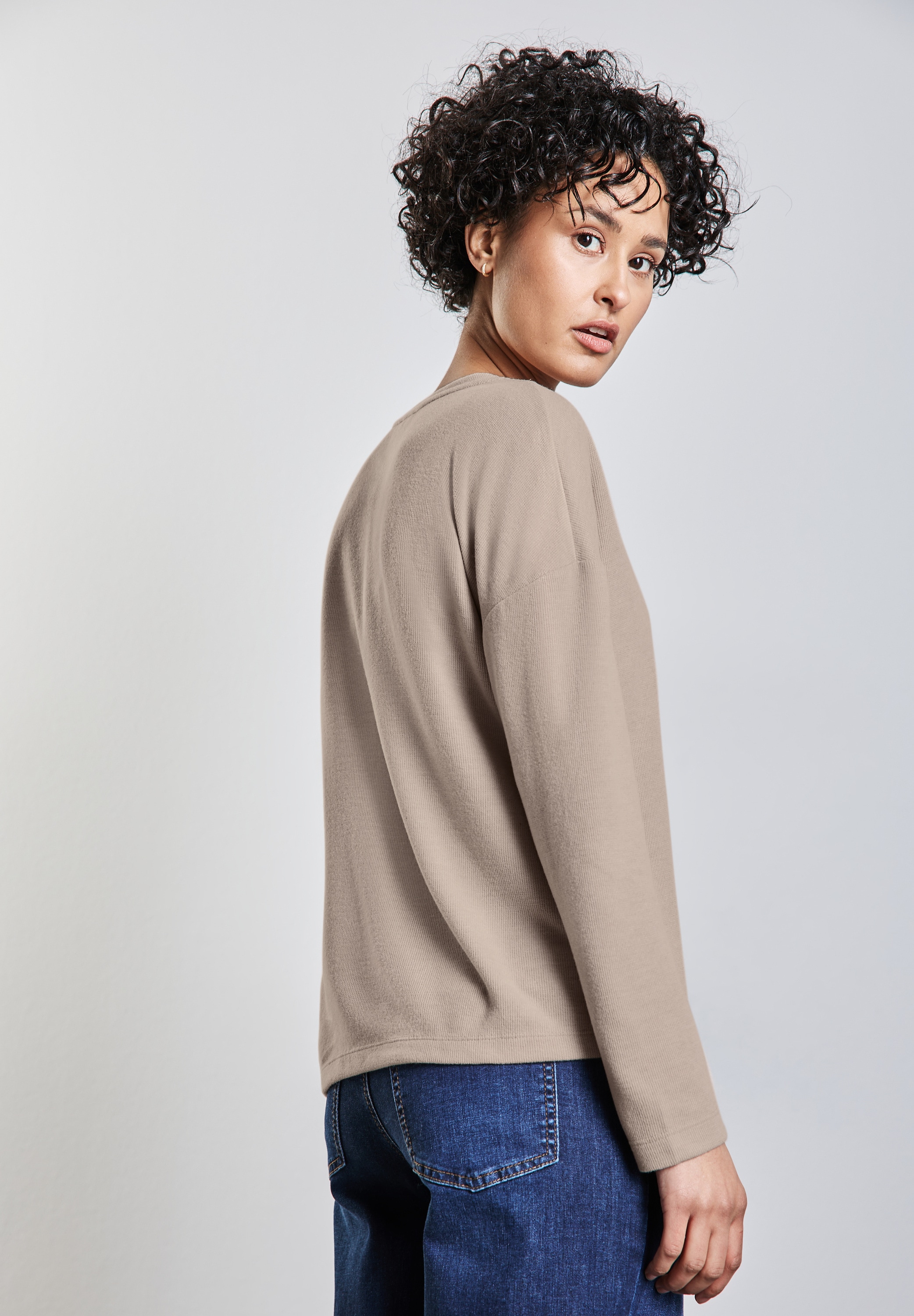 STREET ONE V-Ausschnitt-Pullover , mit V-Ausschnitt