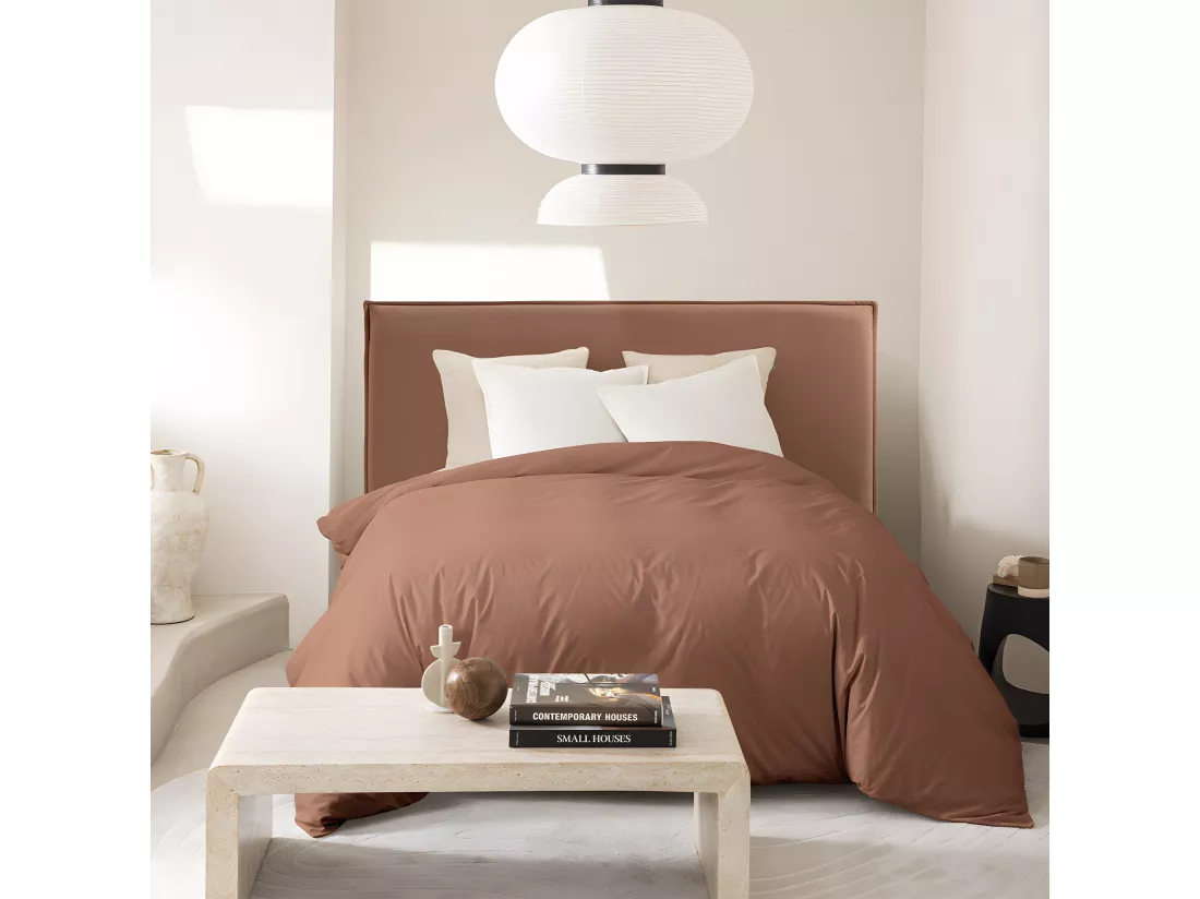 Macbeth - Tête de lit en tissu chenille L170 cm - Terracotta