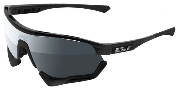 Scicon Sports Aerotech SCN PP Lunettes De Soleil De Performance Sportive (Scnpp Multimiror Silver/Luminosité Noire)