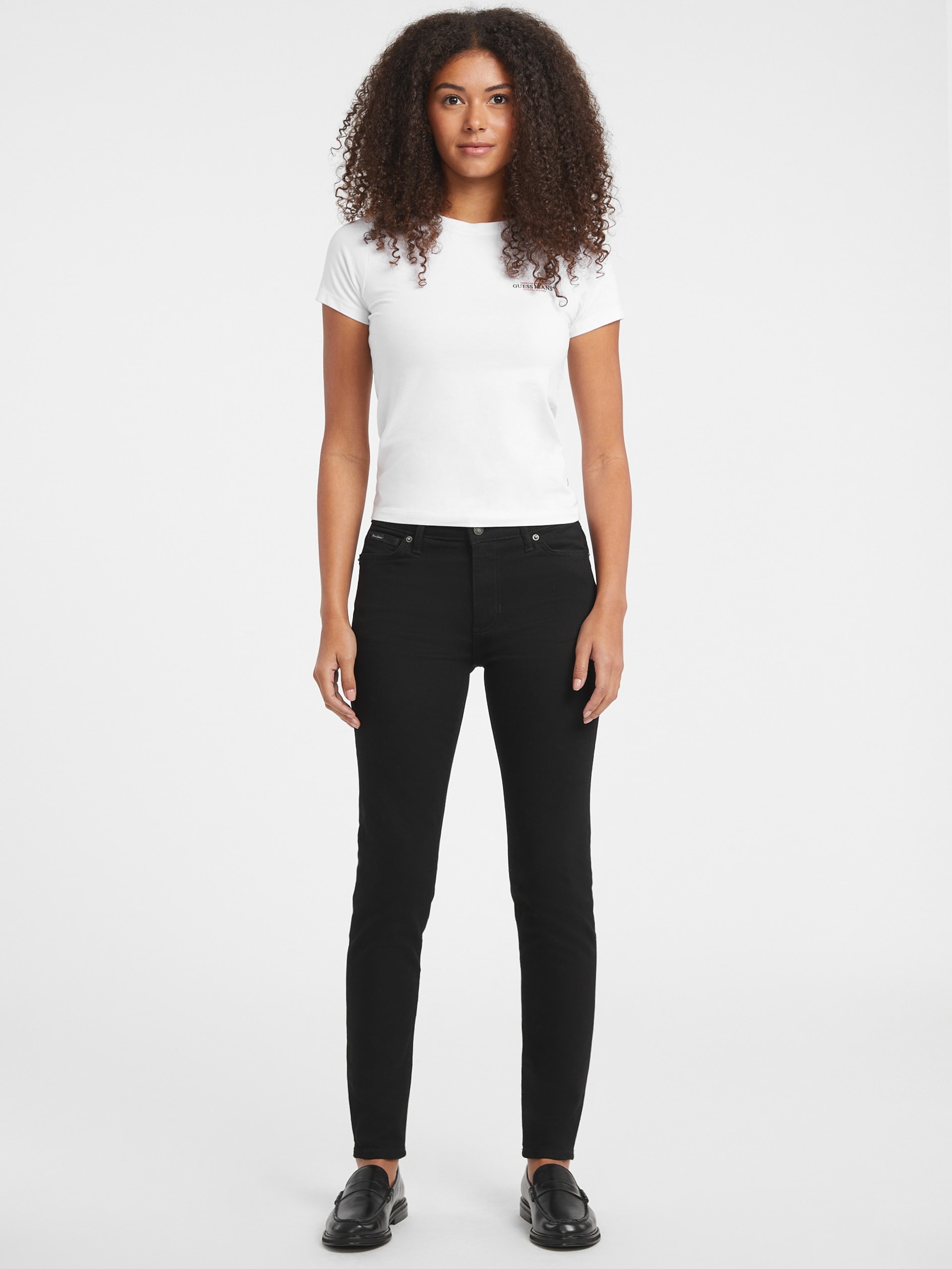 Calça jeans skinny de cintura alta G05