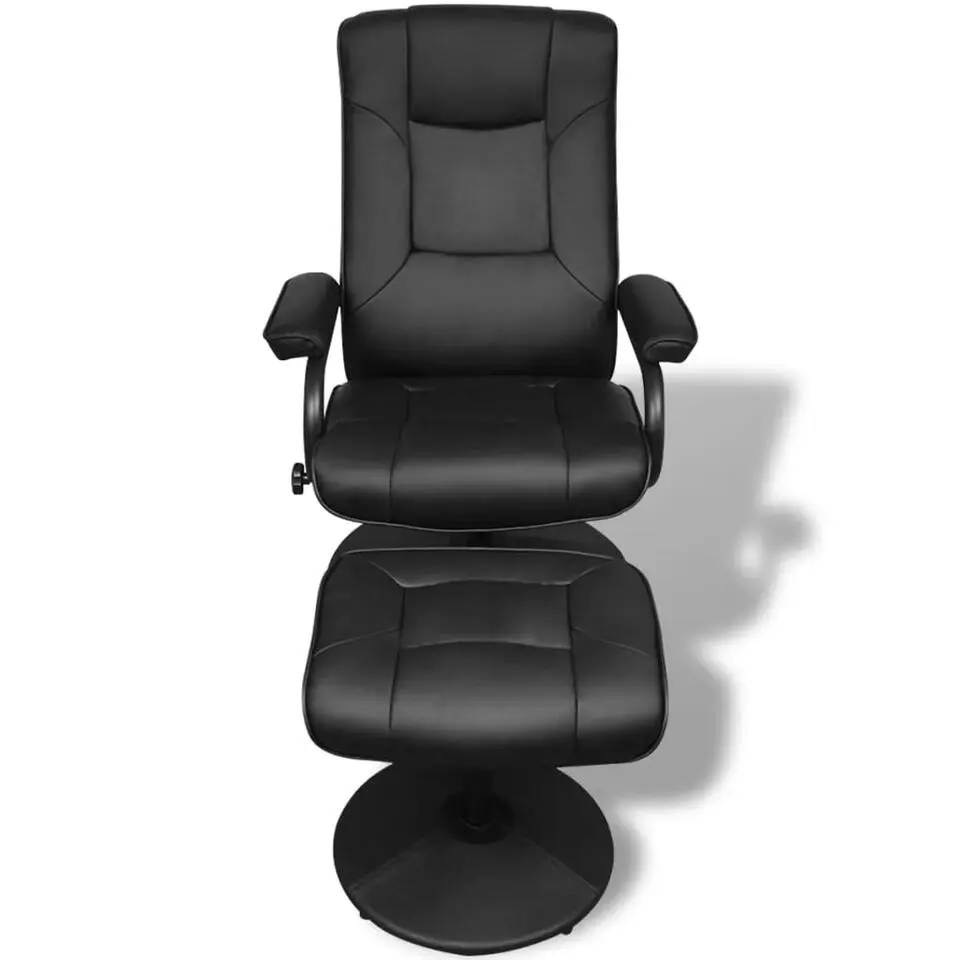 vidaXL - Relaxfauteuil - Zwart - Kunstleer