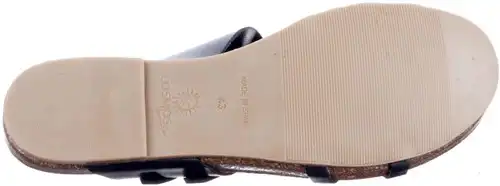Cosmos zwart 6106801-9 - maat 43 slipper zwart - maat 43 Calandschoen