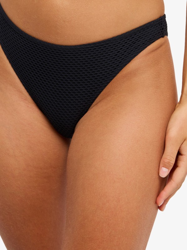 Roxy Island Moderate Bas de bikini classique Noir Femme