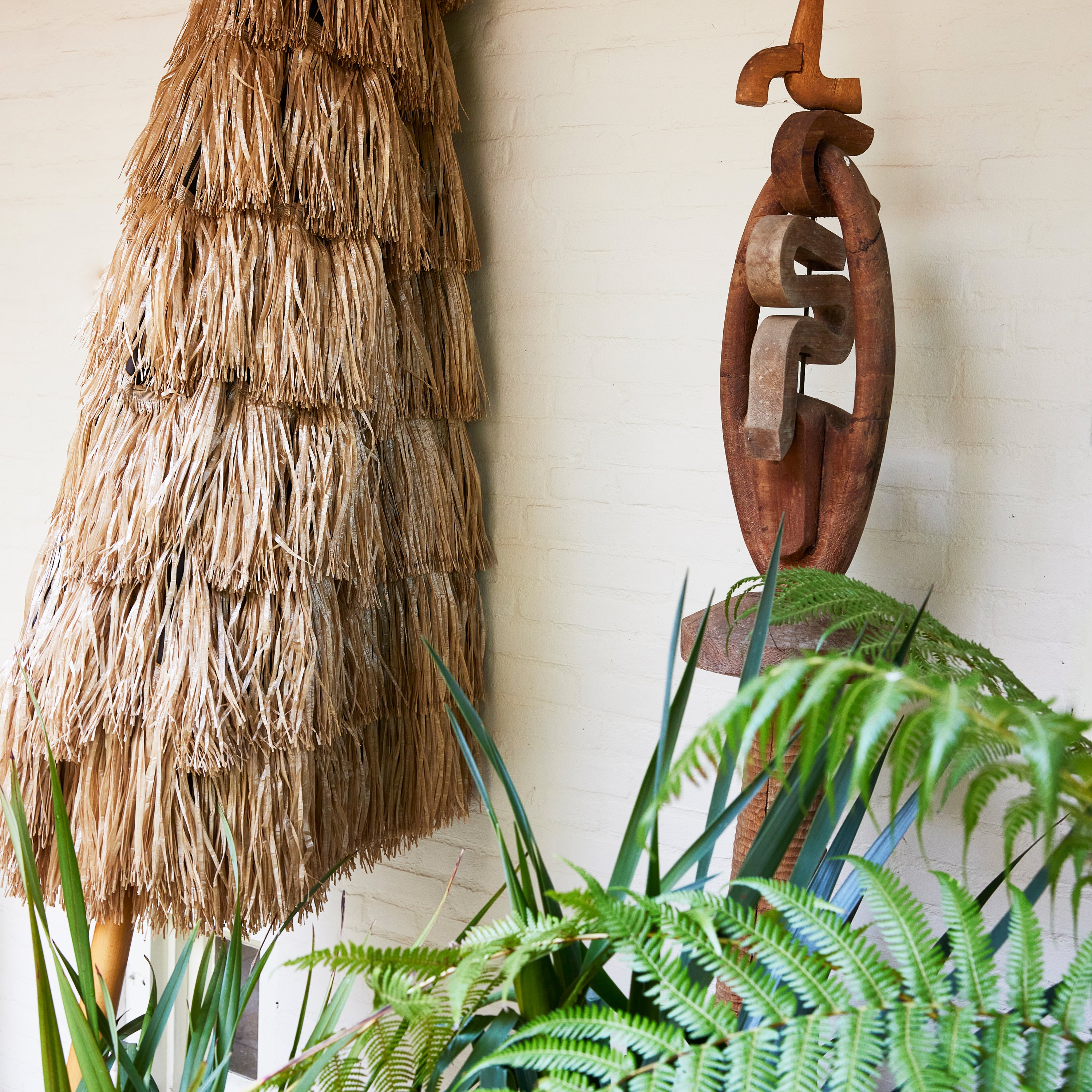 HKliving Parasol Ã 300 cm - Raffia