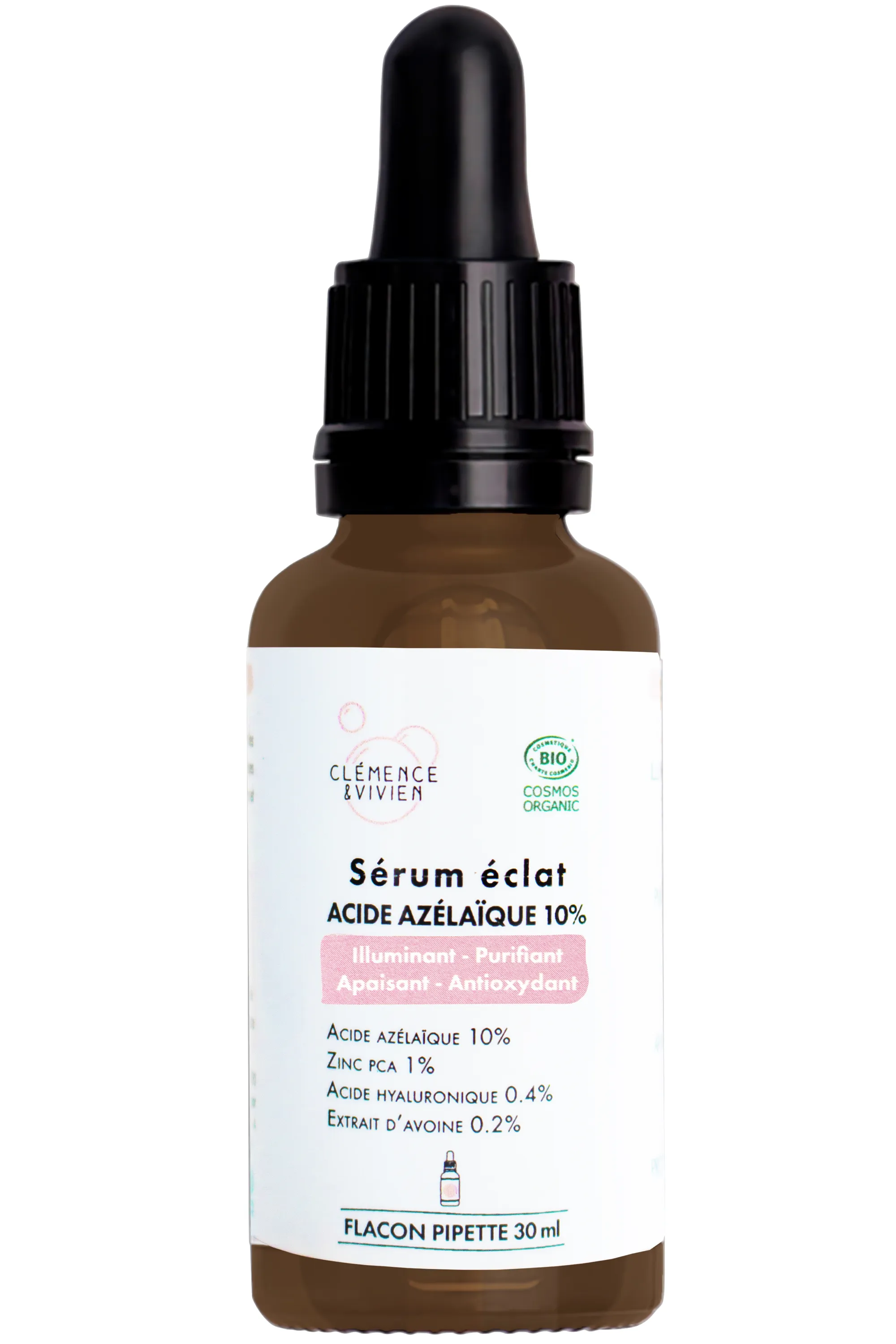 Clémence et Vivien Sérum éclat acide azélaïque 10%-30 ml