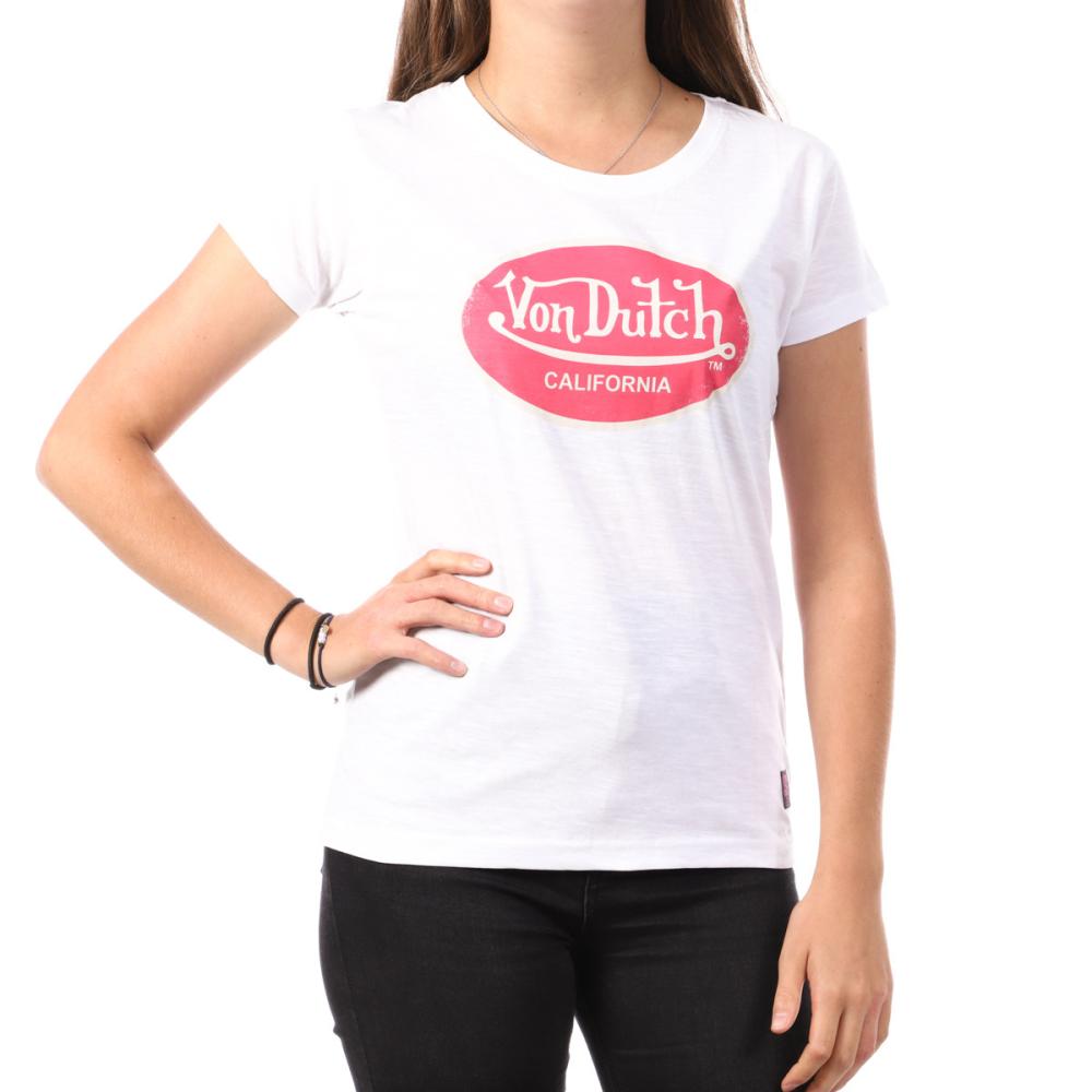 Von Dutch T-shirt Blanc Femme Von Dutch Rona