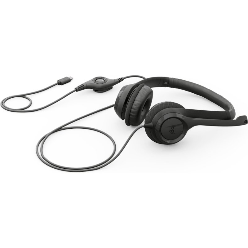Logitech H390 USB Casque Avec fil Arceau Appels/Musique USB Type-C Noir